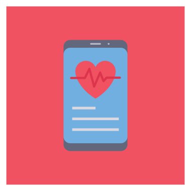 Sağlıklı yaşam için Düz simge 