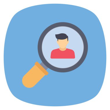 Çalışanların & keşfi için Yönetim Düz simgesi 