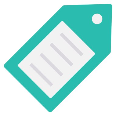 Etiket & etiketi için Yönetim Düz simgesi 