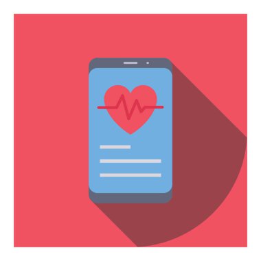 Sağlıklı yaşam için Düz simge 