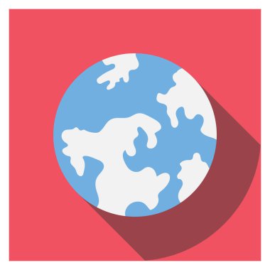 Planets Flat icons for planet  & world 