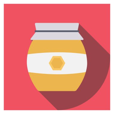 Kavanoz ve yiyecek için saglikli yasam simgesi 