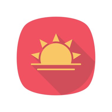 Günbatımı ve gün batımı için Gündüz & Gece Düz simgeleri 