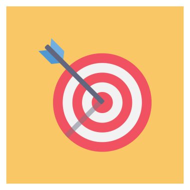 Odaklanma & hedefi için Yönetim Düz simgesi 