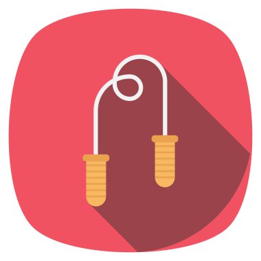 İp ve egzersiz için saglikli yasam simgesi 