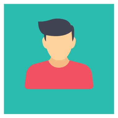 Profil & çalışanı için Yönetim Düz simgesi 