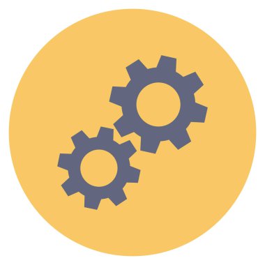 Dişli & çark için Düz simge başlat 