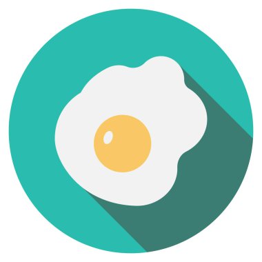 Sağlıklı yaşam kızartma ve yemek için düz simge