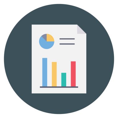 Grafik & raporu için Başlangıç Düz simgesi