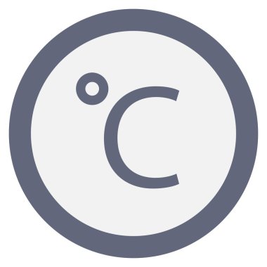 Weather Flat icon for degree  & temperature 