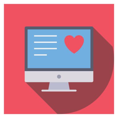 Tıbbi & rapor için sağlıklı yaşam Düz simgesi 