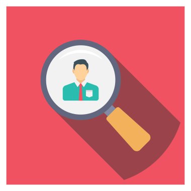 Arama & devam etmek için İş Görüşmesi Düz simgesi 