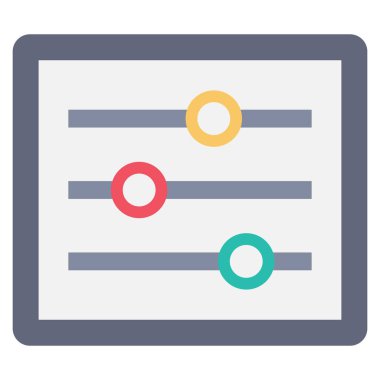 Seviye & ses için Yönetim Düz simgesi