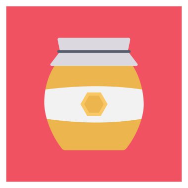 Kavanoz ve yiyecek için saglikli yasam simgesi 