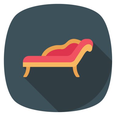 Koltuk ve koltuklar için düz mobilya simgeleri