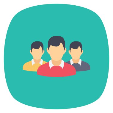 Management Flat icon   for team & office 