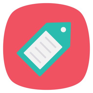 Etiket & etiketi için Yönetim Düz simgesi 