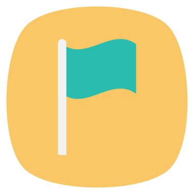 Management Flat icon   for goal  & achieve