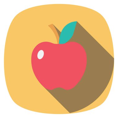 Meyve ve ve yiyecek için saglikli yasam simgesi 