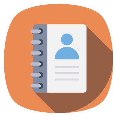 Defter ve kitap için Düz simge başlat 