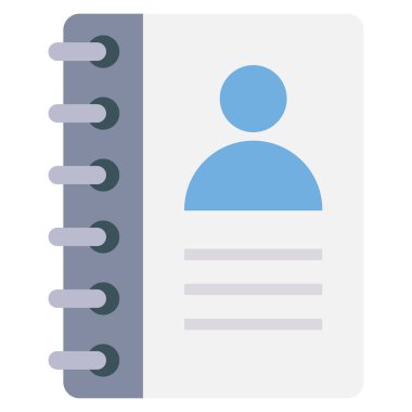 Startup Flat icons for notebook  & book 