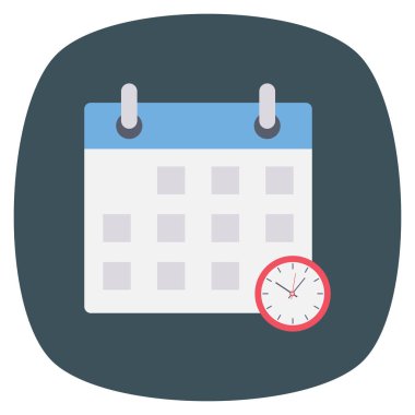 Tarih ve ay için Yönetim Düz simgesi 