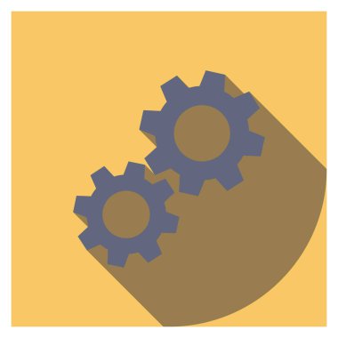 Dişli & çark için Düz simge başlat 