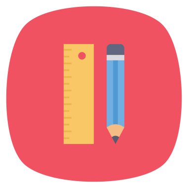 Ölçek & kalem için Düz simge başlat 