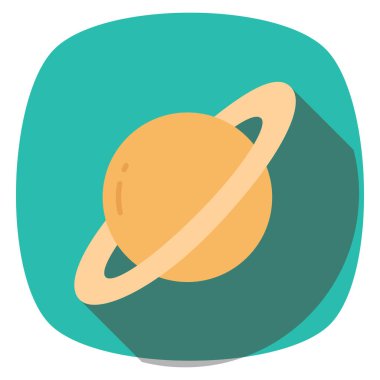 Planets Flat icons for  space &  orbital