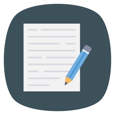 Belge & defteri için Yönetim Düz simgesi 