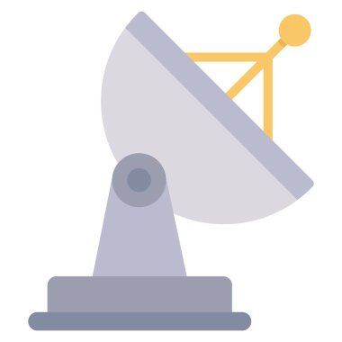 Planets Flat icons for antenna & broadcast