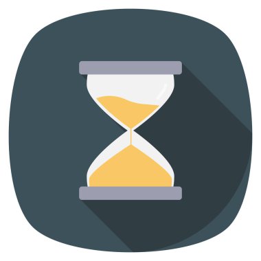 Kum saati ve bekle için Düz simge başlat 