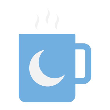 Çay ve fincan için Gündüz & Gece Düz simgeleri 