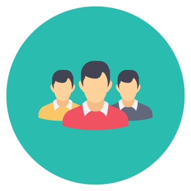 Management Flat icon  for team & office 