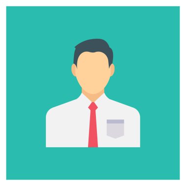 Yönetici & profesyonel için İş Görüşmesi Düz simgesi 