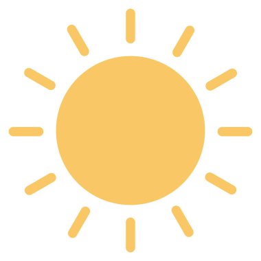 Güneş ışığı ve hava durumu için Hava Durumu Simgesi