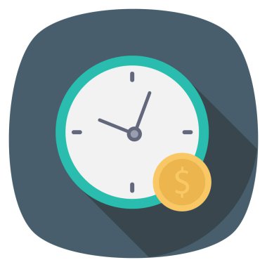 Money Flat icons for time  & schedule 