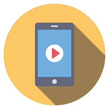 Startup Flat icons for play  & media 