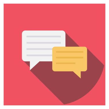 Metin & kabarcığı için Yönetim Düz simgeleri 