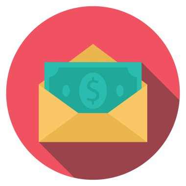 Para & zarfı için İş Görüşmesi Düz simgesi