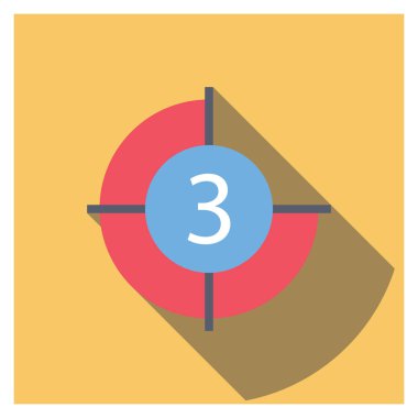 Sinema yassı simgesi, vektör illüstrasyonu. 