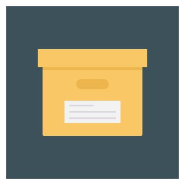 Kargo & kutusu için Yönetim Düz simgesi 