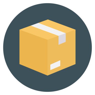 Kargo & kutusu için Yönetim Düz simgesi 