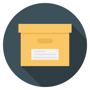 Kargo & kutusu için Yönetim Düz simgesi 