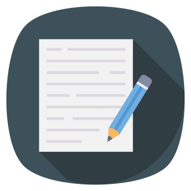 Belge & defteri için Yönetim Düz simgesi 