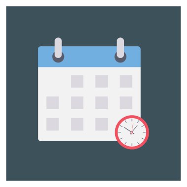 Tarih ve ay için Yönetim Düz simgesi 