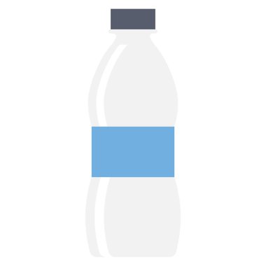 Sinema yassı ikonu, vektör illüstrasyonu. şişe