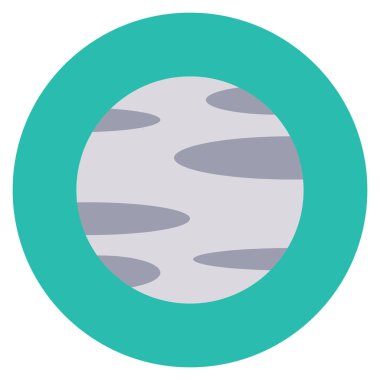 Planets Flat icons for planet  & galaxy