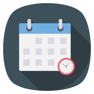 Tarih ve ay için Yönetim Düz simgesi 