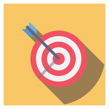 Odaklanma & hedefi için Yönetim Düz simgesi 